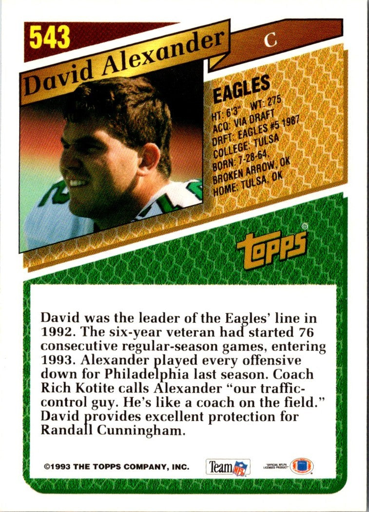 1993 Topps David Alexander