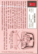 1990 Baseball Card Magazine '69 Topps Replicas Glenn Davis