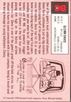 1990 Baseball Card Magazine '69 Topps Replicas Glenn Davis #10