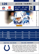 2011 Score Jacob Tamme