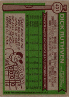 1976 Topps Dick Ruthven #431
