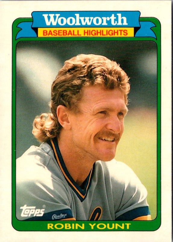 1990 Topps Woolworth Baseball Highlights Robin Yount #1