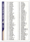 2001 Topps Checklists Series 1 Green Checklist Series One - 3 of 4