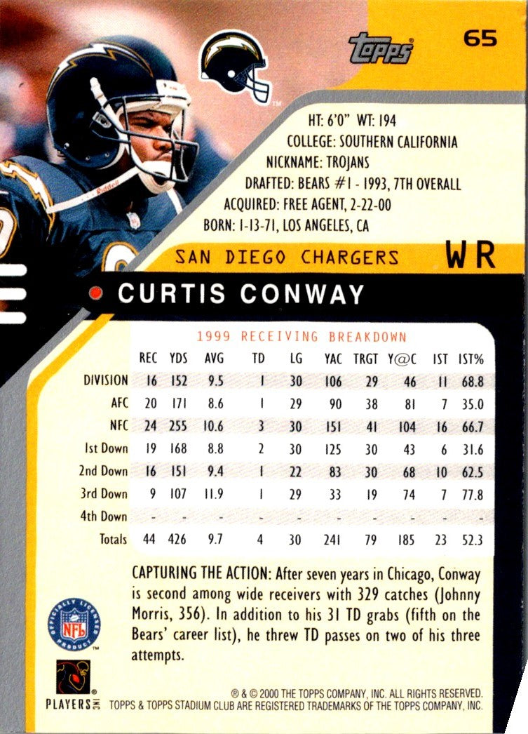 2000 Stadium Club Curtis Conway