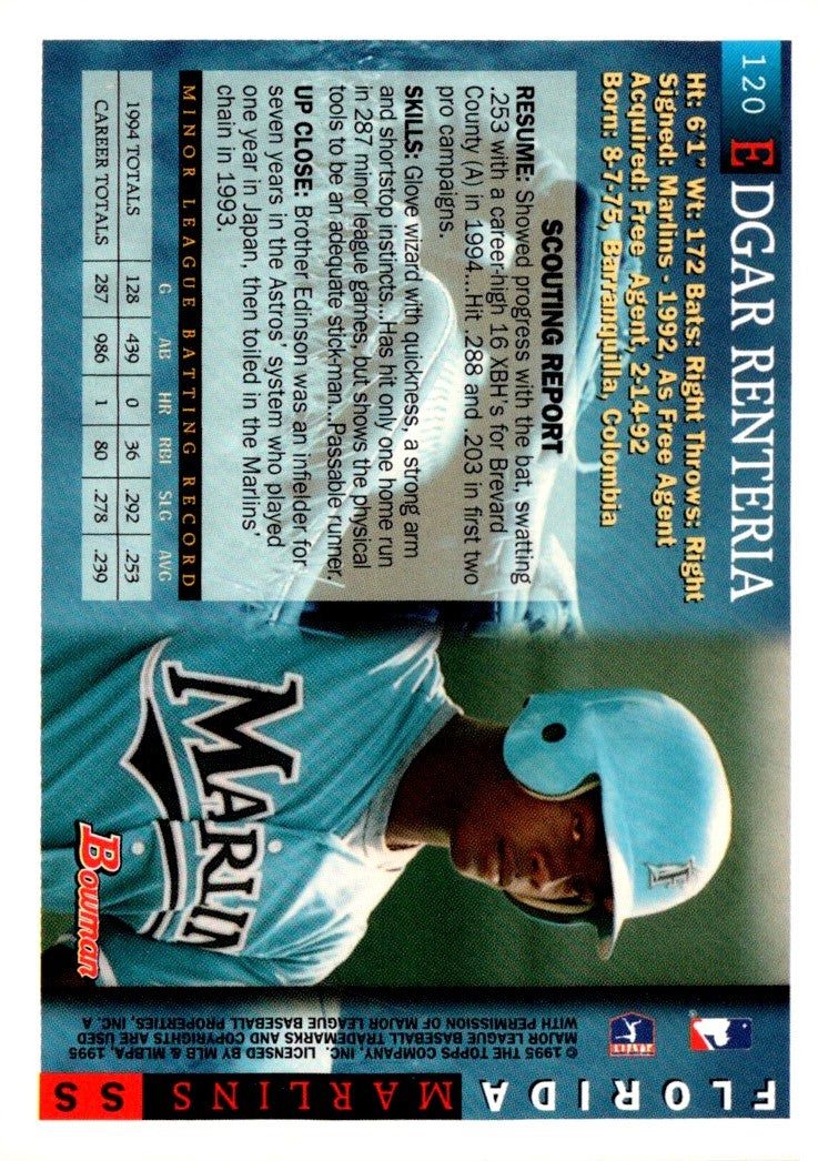 1995 Bowman Edgar Renteria