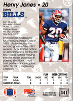 1992 Pro Set Henry Jones #441