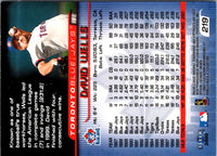 2000 Fleer Focus David Wells #219