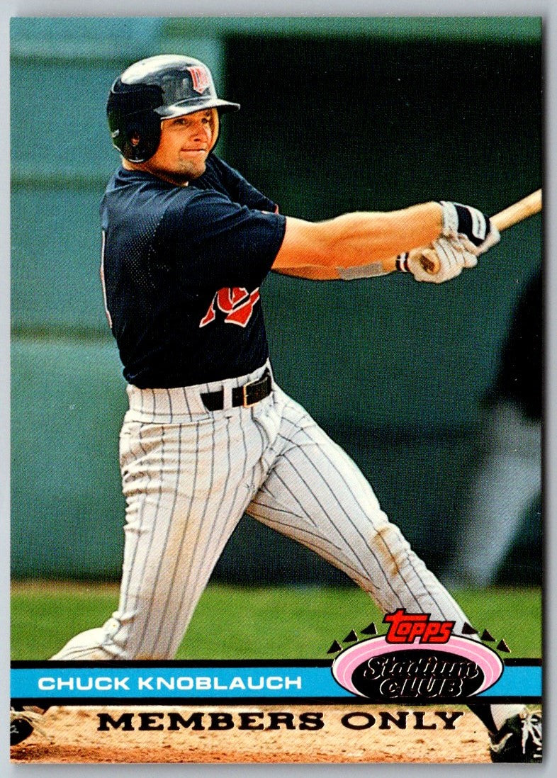 1991 Stadium Club Chuck Knoblauch