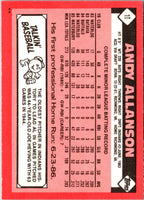 1986 Topps Traded Andy Allanson #1T