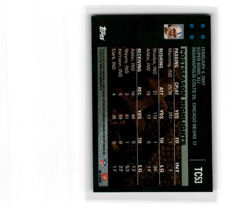 2007 Topps Chrome Peyton Manning