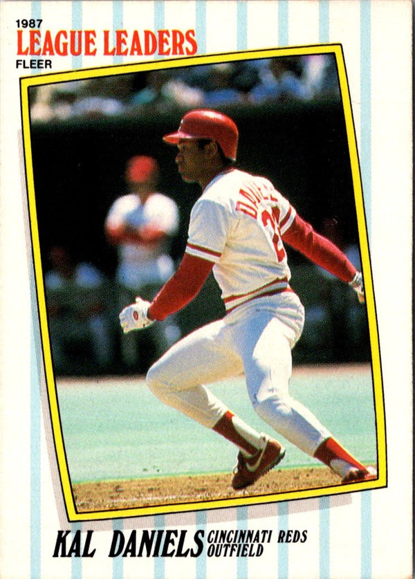 1987 Fleer League Leaders Kal Daniels #13