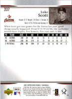 2007 Upper Deck Luke Scott #337