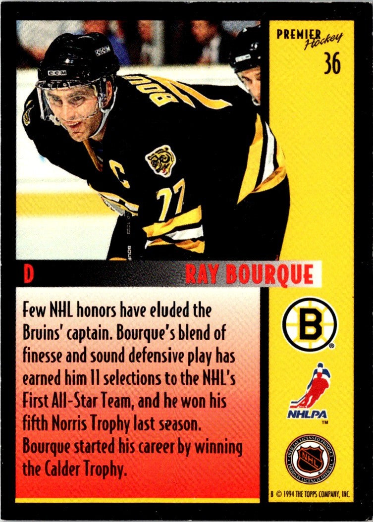 1994 Topps Premier Ray Bourque