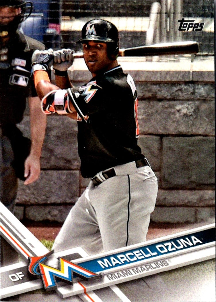 2017 Topps Miami Marlins Marcell Ozuna