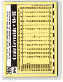 1990 Topps Tiffany Craig Reynolds