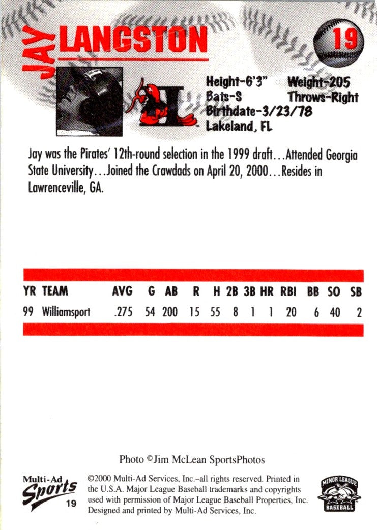 2000 Multi-Ad Sarasota Red Sox Josh Belovsky