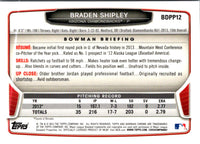 2013 Bowman Draft Picks & Prospects Chrome Braden Shipley #BDPP12