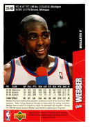 1996 Upper Deck Slam Dunk Series Chris Webber