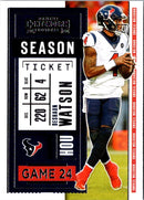 2020 Panini Contenders Red Zone Deshaun Watson
