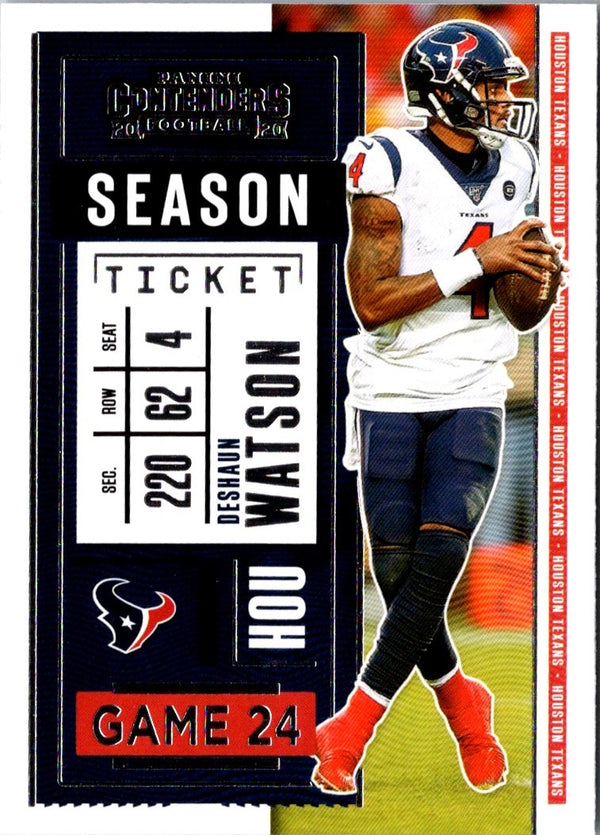 2020 Panini Contenders Red Zone Deshaun Watson #62