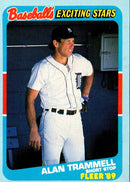 1989 Fleer Exciting Stars Alan Trammell