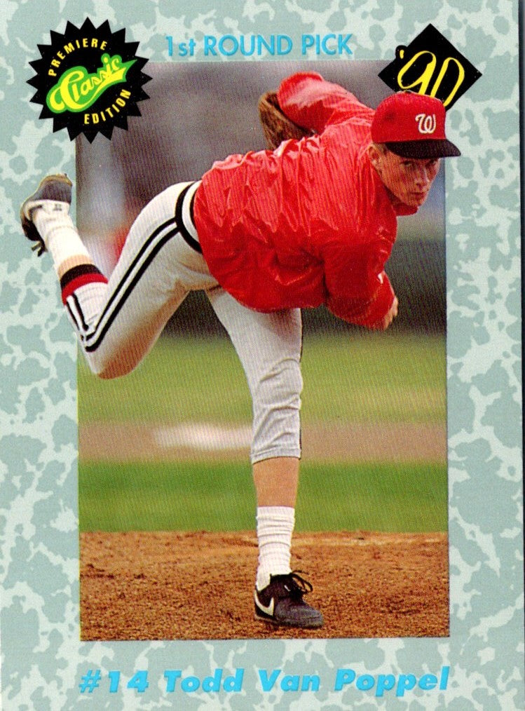 1990 Classic Draft Picks Todd Van Poppel