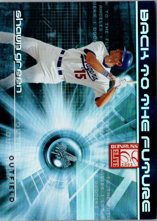 2002 Donruss Elite Back to the Future Shawn Green #BF-17 0421/1000