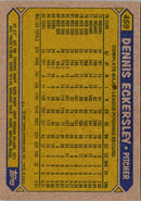 1987 Topps Dennis Eckersley
