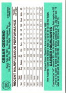 1984 Donruss Cesar Cedeno