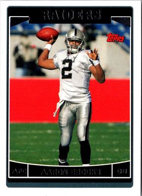2006 Topps Oakland Raiders Aaron Brooks #OAK11