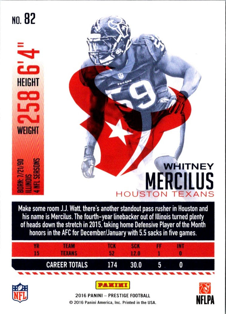 2016 Panini Prestige Whitney Mercilus