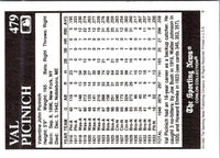 1992 Conlon Collection TSN Val Picinich #479