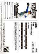 2012 Onyx Platinum Prospects Zach Lee