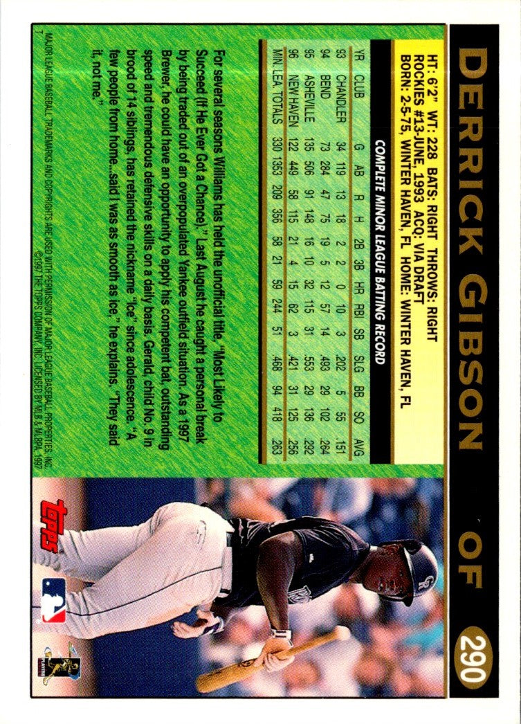 1997 Topps Derrick Gibson