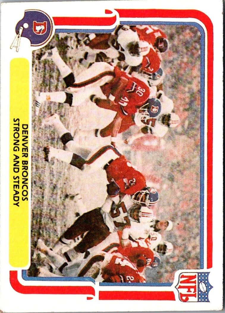 1980 Fleer Team Action Stickers Denver Broncos Helmet