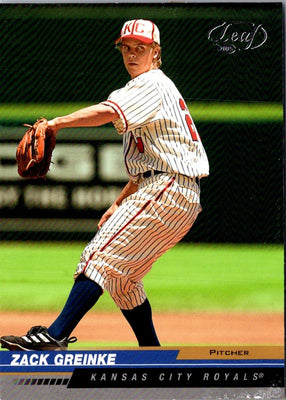 2005 Leaf Zack Greinke #98
