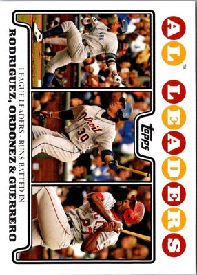 2008 Topps Alex Rodriguez/Magglio Ordonez/Vladimir Guerrero #24