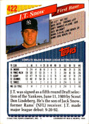 1993 Topps J.T. Snow