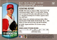 2000 Bowman Ty Howington #282 Rookie