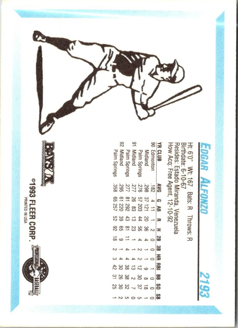 1992 Fleer ProCards Edgar Alfonzo