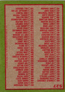 1985 Topps Checklist 397-528