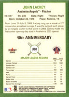2003 Fleer Tradition Update John Lackey #U88