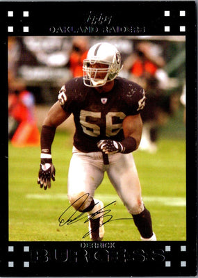 2007 Topps Derrick Burgess #262