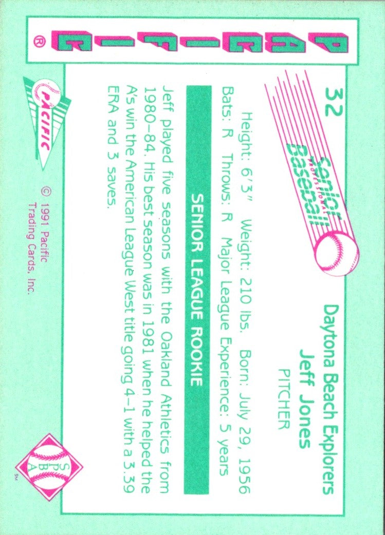 1991 Pacific Senior League Jeff Jones