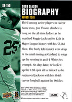 2010 Upper Deck Season Biography Jim Thome #SB-150