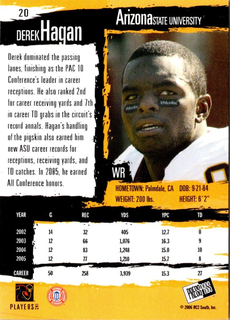 2006 Press Pass Derek Hagan