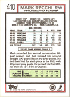 1992 Topps Mark Recchi #410