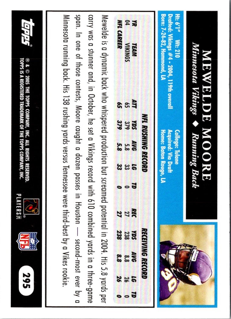 2005 Topps Mewelde Moore