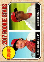 2017 Topps Heritage Blue Borders Luke Weaver/Alex Reyes #162