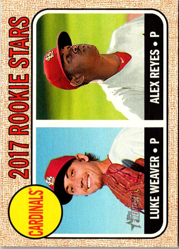 2017 Topps Heritage Blue Borders Luke Weaver/Alex Reyes #162